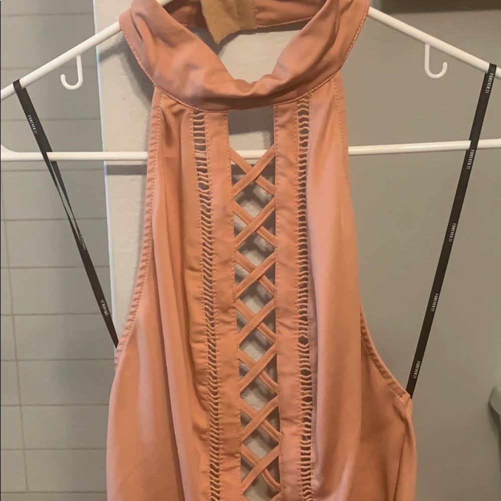 Orangish cream onesie
